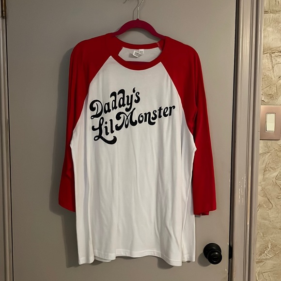 Tops - Harley Quinn Daddy’s Little Monster shirt 2xl
